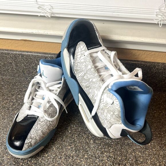 NIKE Air Jordan Dub Zero University of Blue White/Grey Sneaker 311046 114 Mens 8 main image 13